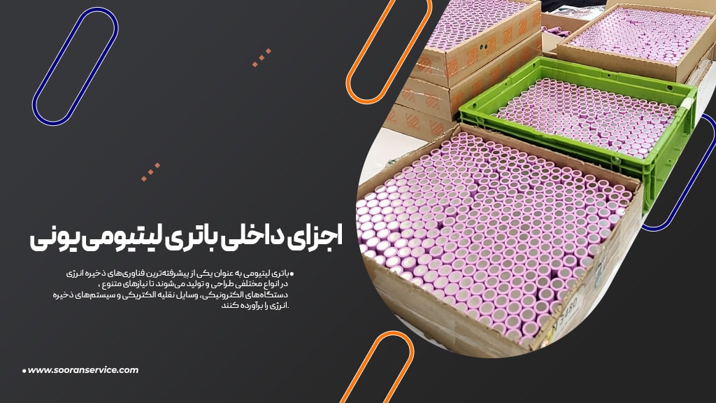 اجزای داخلی باتری لیتیومییونی